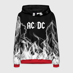 Толстовка-худи мужская ACDC Fire, цвет: 3D-красный
