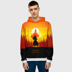 Толстовка-худи мужская Darkness - KonoSuba, цвет: 3D-белый — фото 2