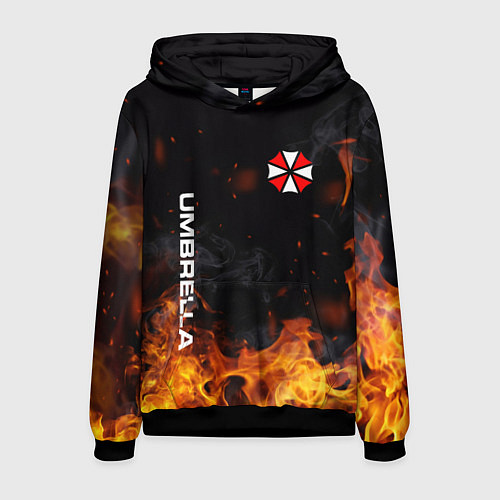 Мужская толстовка Umbrella Corporation Огонь / 3D-Черный – фото 1