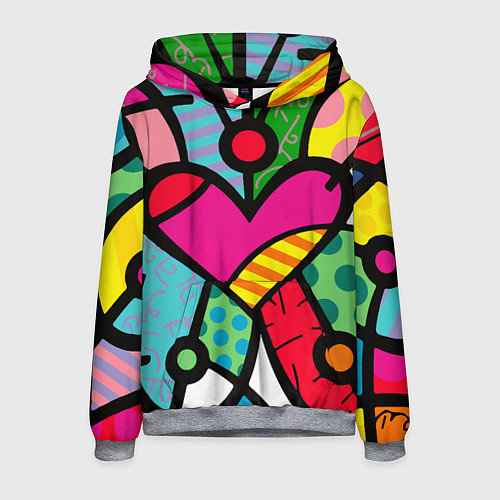 Мужская толстовка Ромеро Бритто Арт / 3D-Меланж – фото 1