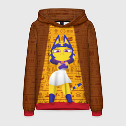 Толстовка-худи мужская Кошка АНКХА, цвет: 3D-красный