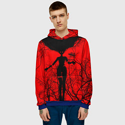 Толстовка-худи мужская Dead by Daylight дух, цвет: 3D-синий — фото 2