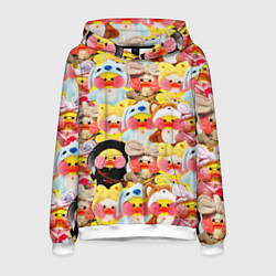 Толстовка-худи мужская УТЯ УТОЧКА ЛАЛАФАНФАН ПАТТЕРН, цвет: 3D-белый