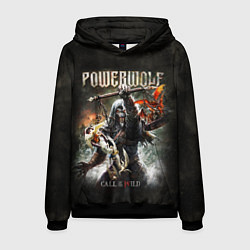 Толстовка-худи мужская Powerwolf Call of the Wild, цвет: 3D-черный
