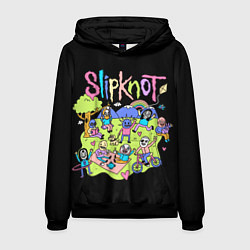 Толстовка-худи мужская Slipknot cuties, цвет: 3D-черный