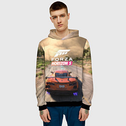 Толстовка-худи мужская Forza Horizon 5 Игра, цвет: 3D-черный — фото 2