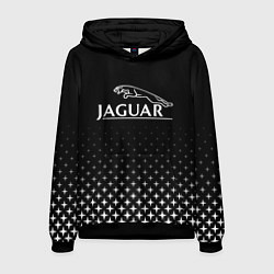 Толстовка-худи мужская Jaguar, Ягуар Здезды, цвет: 3D-черный