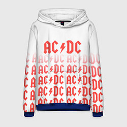 Толстовка-худи мужская Acdc Паттерн, цвет: 3D-синий