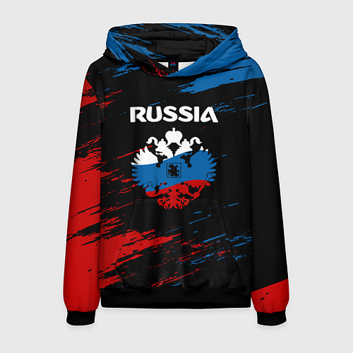 Мужская толстовка Russia Герб в стиле / 3D-Черный – фото 1
