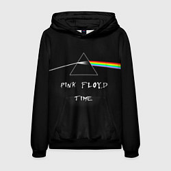 Толстовка-худи мужская PINK FLOYD TIME ПИНК ФЛОЙД ЛОГОТИП, цвет: 3D-черный