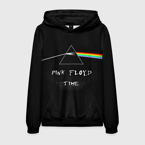 Мужская толстовка PINK FLOYD TIME ПИНК ФЛОЙД ЛОГОТИП / 3D-Черный – фото 1