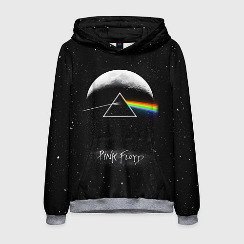 Мужская толстовка PINK FLOYD LOGO ПИНК ФЛОЙД ЗВЕЗДЫ / 3D-Меланж – фото 1