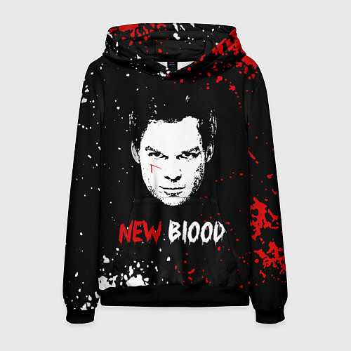 Мужская толстовка Декстер Новая Кровь Dexter New Blood / 3D-Черный – фото 1
