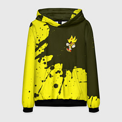 Толстовка-худи мужская SONIC EXE Брызги 4, цвет: 3D-черный