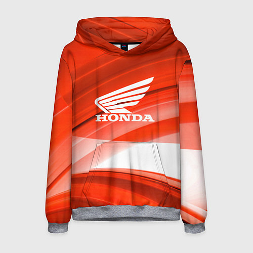Мужская толстовка Honda logo auto / 3D-Меланж – фото 1