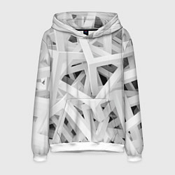 Толстовка-худи мужская БЕЛЫЙ АРХИТЕКТОР, цвет: 3D-белый