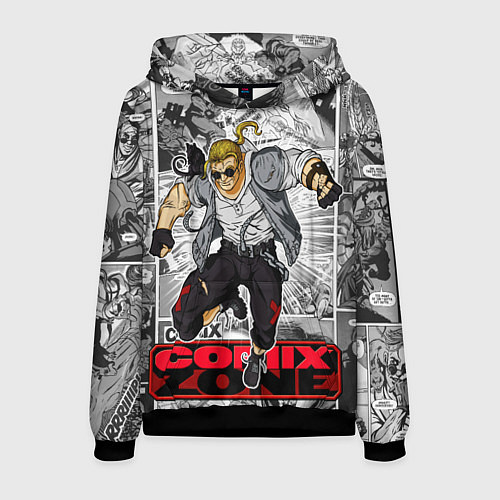 Мужская толстовка Gray comix / 3D-Черный – фото 1