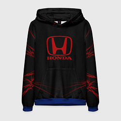 Толстовка-худи мужская Honda - Тонкие линии, цвет: 3D-синий