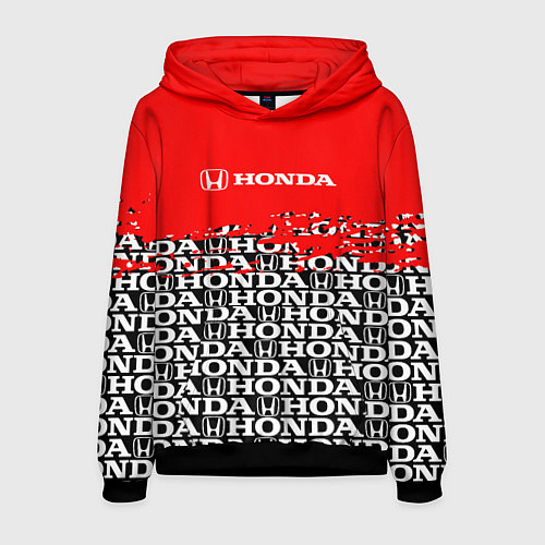 Мужская толстовка Honda - Pattern / 3D-Черный – фото 1