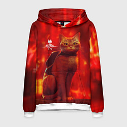Толстовка-худи мужская The Stray, цвет: 3D-белый