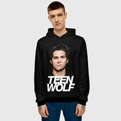 Толстовка-худи мужская Волчонок Стайлз, цвет: 3D-черный — фото 2