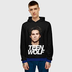 Толстовка-худи мужская Волчонок Стайлз, цвет: 3D-синий — фото 2