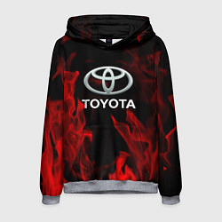 Толстовка-худи мужская Toyota Red Fire, цвет: 3D-меланж