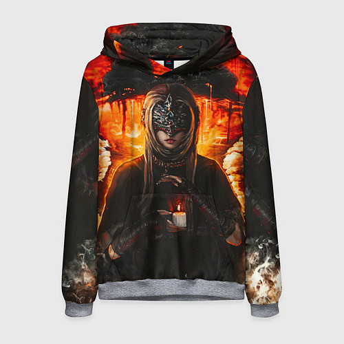 Мужская толстовка FIRE KEEPER Dark SOULS III Дарк соулс / 3D-Меланж – фото 1
