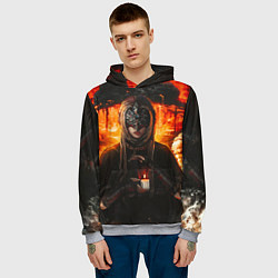 Толстовка-худи мужская FIRE KEEPER Dark SOULS III Дарк соулс, цвет: 3D-меланж — фото 2