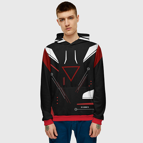 Мужская толстовка Сайрекс Сyrex CS GO / 3D-Красный – фото 3