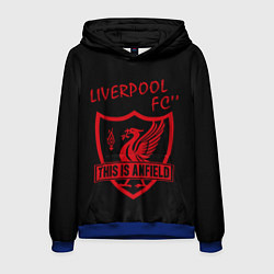Толстовка-худи мужская Liverpool Ливерпуль, цвет: 3D-синий