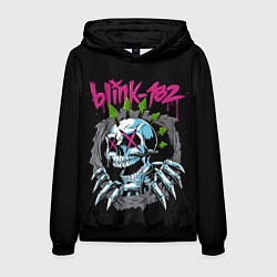 Толстовка-худи мужская Blink 182 Блинк 182, цвет: 3D-черный