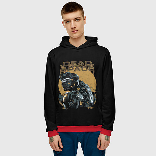 Мужская толстовка Айзек art / 3D-Красный – фото 3