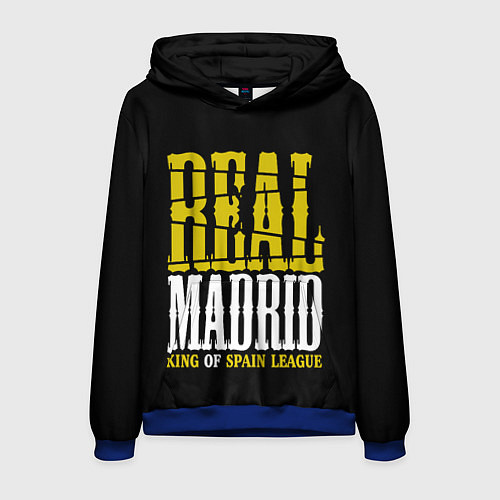Мужская толстовка Real Madrid Реал Мадрид / 3D-Синий – фото 1