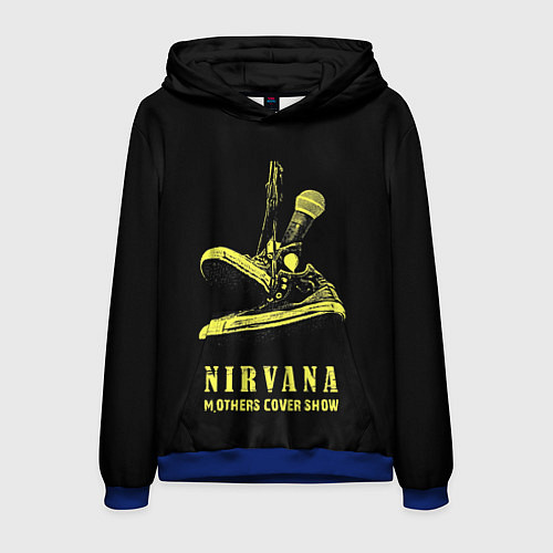 Мужская толстовка Nirvana Нирвана / 3D-Синий – фото 1