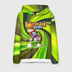 Толстовка-худи мужская Уставший Rayman Legends, цвет: 3D-белый