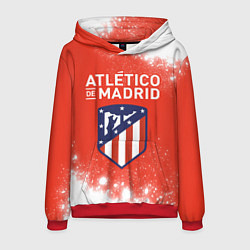 Толстовка-худи мужская ATLETICO MADRID Брызги, цвет: 3D-красный