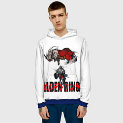 Толстовка-худи мужская ELDEN RING время путешествовать Элден Ринг, цвет: 3D-синий — фото 2