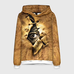 Толстовка-худи мужская Джиперс Криперс видит, цвет: 3D-белый