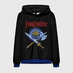 Толстовка-худи мужская Old game Final Fantsy, цвет: 3D-синий