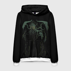 Толстовка-худи мужская Ктулху art, цвет: 3D-белый