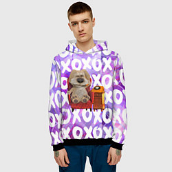 Толстовка-худи мужская Бен Собака, цвет: 3D-черный — фото 2