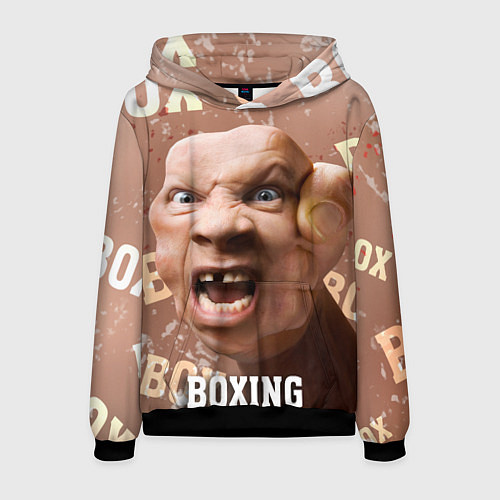 Мужская толстовка Boxing - телесный / 3D-Черный – фото 1