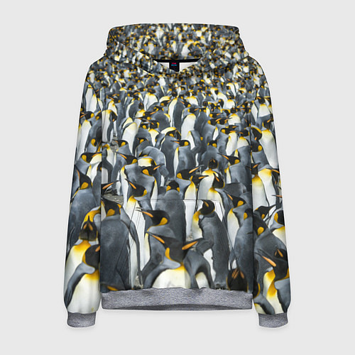 Мужская толстовка Пингвины Penguins / 3D-Меланж – фото 1