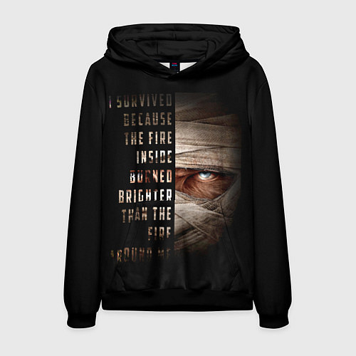 Мужская толстовка Fallout - Joshua Graham / 3D-Черный – фото 1