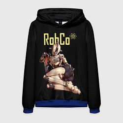 Толстовка-худи мужская Fallout - RobCo, цвет: 3D-синий