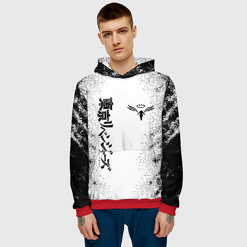 Мужская толстовка Токийские мстители Tokyo Revengers logo / 3D-Красный – фото 3