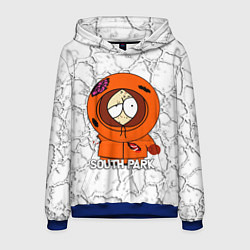 Толстовка-худи мужская Мультфильм Южный парк Кенни South Park, цвет: 3D-синий