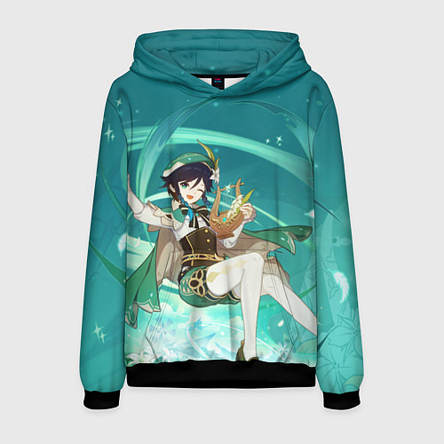 Мужская толстовка Venti Genshin Impact / 3D-Черный – фото 1