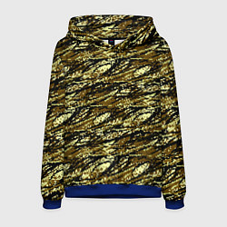 Толстовка-худи мужская Цифровой Охотничий Камуфляж, цвет: 3D-синий